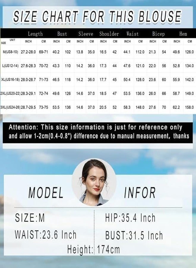 Minibee تيشيرت نسائي من مينيبي بأكمام ثلاثة أرباع من القطن والكتان بنقشة الجاكار (مقاس متوسط، لون كحلي) - Image 2